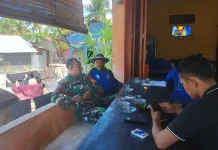 Babinsa TNI Kodim 0110/Abdya Komsos Dengan Warga