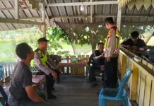 Polsek Bubon Gelar Patroli Humanis Pasca Lebaran di Gampong Layung