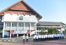 Sekda Aceh Pimpin Apel Perdana Pascalebaran ASN