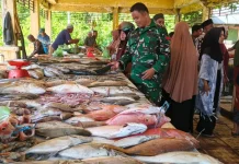 Pasca Lebaran Idul Fitri Babinsa Kodim 0110/Abdya Pemantauan Harga Sembako
