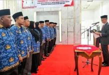 Wabup Abdya Lantik 124 Pejabat, Perkuat Kinerja Birokrasi Daerah