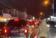 Arus Lalu Lintas Padat saat Tabligh Akbar Tgk Habibi