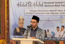 Wabup Aceh Barat Hadiri Halal Bihalal dan Santunan Anak Yatim IKABA Banda Aceh