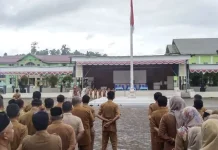 Bupati Monas Pimpin Apel Gabungan Pemkab Simeulue