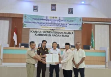 Kemenag, BPN dan Kajari Nagan Raya Lakukan Percepatan Sertifikasi Tanah Wakaf