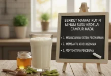 Berikut Manfaat Rutin Minum Susu Kedelai Campur Madu