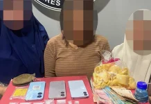 Polres Aceh Barat Amankan Tiga Perempuan, Sita 17 Gram Sabu