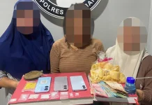 Tiga Perempuan Ditangkap, Sat Resnarkoba Polres Aceh Barat Sita Sabu 17,04 Gram