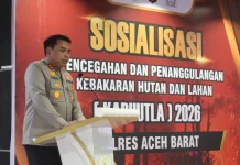 Polres Aceh Barat Gelar Sosialisasi Karhutla 2026, Antisipasi Dampak Kemarau