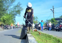 ASN Aceh Barat Gotong Royong dan Bersepeda ke Kantor Dorong Lingkungan Bersih