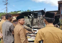 Wabup Nusar Amin Tinjau Lokasi Kebakaran Bengkel di Air Dingin