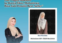 Inspiratif, Mahasiswa KPI STAIN Meulaboh Tulis Novel Fantasi dari Bangku SMP