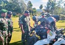 Dandim 0110/Abdya Cek Kendaraan Personel