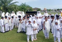 TK Negeri Percontohan Aceh Barat Gelar Edukasi Manasik Haji untuk Siswa