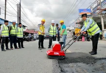 Bupati Tarmizi Launching Mesin Aspal Mixing