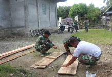 Satgas TNI Manunggal Membangun Desa (TMMD) ke-128 Kodim 0110/Abdya Buat MCK
