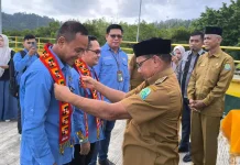 Wakil Bupati Nusar Amin Sambut Kedatangan Mahasiswa Teknik Pertanian USK