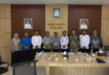 Wabup Aceh Jaya Terima BPKP Audit Kinerja Perumda Tirta Mon Mata