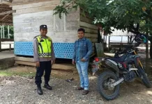 Polsek Woyla Timur Gelar Patroli Dialogis di Gampong Pasi Janeng