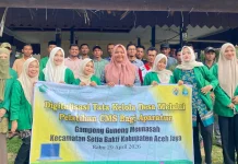 Mahasiswa STAIN TDM Gelar Pelatihan CMS Aparatur Desa di Kabupaten Aceh Jaya
