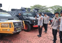 Polda Aceh Simulasi Sispam Kota