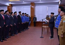 Bupati Aceh Jaya Resmi Lantik 5 Pejabat Tinggi Pratama dan 48 Fungsional