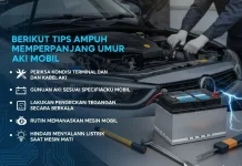 Berikut Tips Ampuh Memperpanjang Umur Aki Mobil