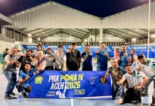 Pelti Aceh Barat Lolos Prapora IV Cabang Olahraga Tenis Lapangan