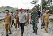 Wabup Aceh Barat Dampingi Tim Satgas Tinjau Lokasi Pascabanjir di Pante Ceureumen