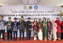 SMP Negeri 3 Meulaboh Adakan Seremonial Pelepasan 292 Siswa