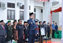 Bupati Aceh Barat Inspektur Upacara Hari Pendidikan Nasional