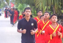Sebanyak 63 Pesilat Misbahul Ulum Tuntaskan Long March 12 Kilometer