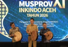 Sekda Aceh Buka MUSPROV XI INKINDO Aceh