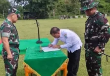 TMMD ke-128 TA 2026 Resmi Ditutup, Perkuat Sinergi TNI dan Masyarakat Bangun Desa