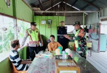 TNI-Polri Patroli Gabungan Jaga Harkamtibmas Sungai Mas