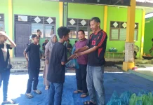 MTSN 2 Aceh barat   berbagi sedekah daging qurban