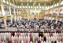 Pemkab Simeulue Laksanakan Shalat  Idul Adha di Masjid Agung Tgk Khalilullah