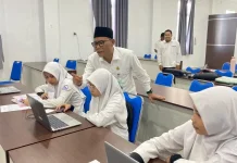 Kakankemenag Aceh Barat Tinjau Ujian Semester di Ruhul Qur’ani