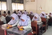 Siswa Madrasah di Aceh Barat Ikuti Ujian Akhir Semester