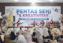 TK Negeri 13 Kaway XVI Gelar Pentas Seni dan Kreativitas Anak