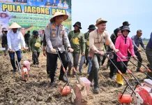 Polda Aceh Gandeng Petani Muda Tanam Jagung Raya
