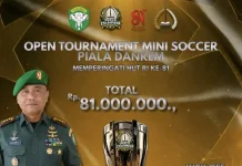 Korem 012 TU Gelar Turnamen Mini Soccer Piala Danrem 2026