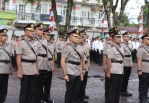 Polres Aceh Barat Gelar Sertijab PJU dan Kapolsek Jajaran
