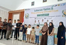 Kemenag Nagan Raya Santuni Anak Yatim dan Penyandang Disabilitas