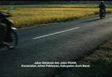 Jalan Generasi dan Jalan PDAM di Meulaboh Gelap Gulita dan Rawan Kecelakaan