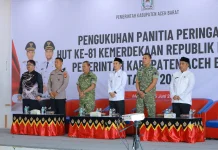Bupati Tarmizi Kukuhkan Panitia  HUT RI ke 81
