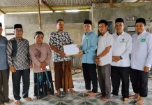 LAZISNU Aceh Barat Bantu Pembangunan Meunasah Teuku Umar