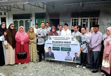 Kolaborasi Kemenag, PGRI dan Seniman Salurkan Donasi untuk Cut Arfina