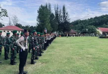 Sinergitas TNI Polri Prajurit TNI Kodim Abdya Ikuti Upacara HUT ke-80 Bhayangkara