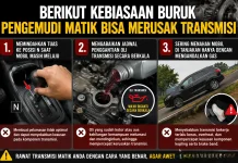 Berikut Kebiasaan Buruk Pengemudi Matik Bisa Merusak Transmisi